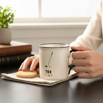 Tee Time Ceramic Golf Mug Gift, 2 of 7