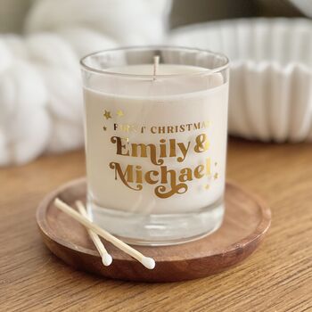 First Christmas Personalised Candle, 2 of 2
