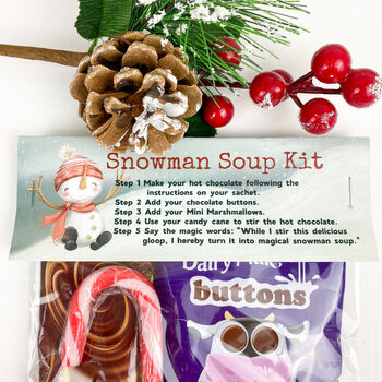 Magical Snowman Soup Kit Christmas Treat, 3 of 6