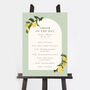 Amalfi Lemons Wedding Order Of The Day Sign, thumbnail 2 of 3