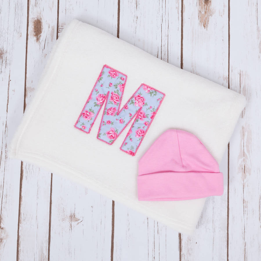 Personalised Vintage Floral Baby Blanket By Betty Bramble