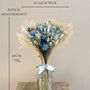 Blue And White Dried Flower Bouquet With Cape Flowers, thumbnail 2 of 5