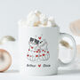 Personalised Cat Couple Mug Gift With Names, thumbnail 4 of 8