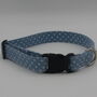 Light Blue Polkadot Dog Collar, thumbnail 8 of 12