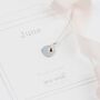May Birthstone Initial Sterling Silver Necklace, thumbnail 12 of 12