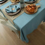 Stone Blue Linen Tablecloth Lara, thumbnail 3 of 4