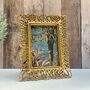 Gold Filigree Cut Out Ornate Photo Frame 4x6 Inch 15x20cm Home Decor Gift, thumbnail 1 of 9