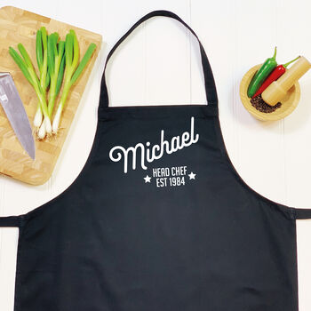 Head Chef Established Personalised Apron, 2 of 4