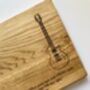 Personalised Lyrics Guitar Chopping Board, thumbnail 4 of 5
