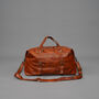 Large Genuine Leather Holdall Tan Brown, thumbnail 6 of 12