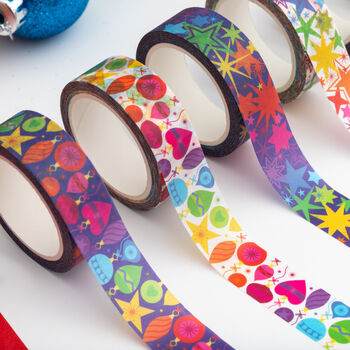 Colourful Festive Baubles Washi Tape, 6 of 8