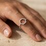 Hexagon Ring Silver, thumbnail 1 of 8