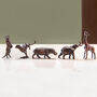 Miniature Bronze Safari, 8th Anniversary Gift Set, thumbnail 1 of 11