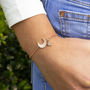 Pave Moon And Star Charm Bracelet, thumbnail 1 of 10