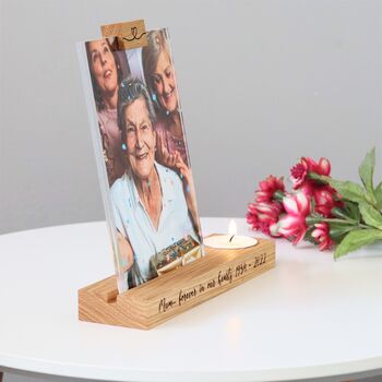 Personalised Memorial Candle Holder Photo Frame, 6 of 10