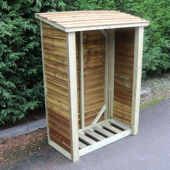 Heavy Duty Log Store 5ft X 4ft High Quality Timber, 4 of 4