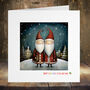 Gay Men Christmas Card, Two Santas Lgbt Pride Card 2, thumbnail 1 of 4