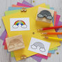 Rainbow Rubber Stamp, thumbnail 1 of 2