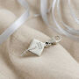 Mortar Board Engraved Silver Graduation Charm And Card, thumbnail 3 of 11
