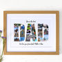 Personalised Photos Inside Dad Word Art, thumbnail 2 of 10