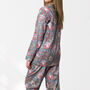 Grey And Pink Floral 100% Cotton Ladies Pyjamas, thumbnail 6 of 8