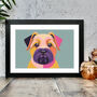 Border Terrier Dog Portrait Illustration Art Print, thumbnail 1 of 2