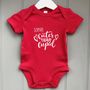 Personalised Cuter Than Cupid Baby Grow, thumbnail 3 of 5