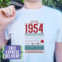 70th Birthday Gift T Shirt Of The Year 1954, thumbnail 6 of 11