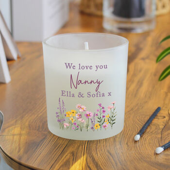 Gifts For Women Personalised Floral Candle, 5 of 6