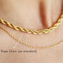 Mix Weight Chunky Rope Chain Layered Multi Necklace, thumbnail 8 of 12