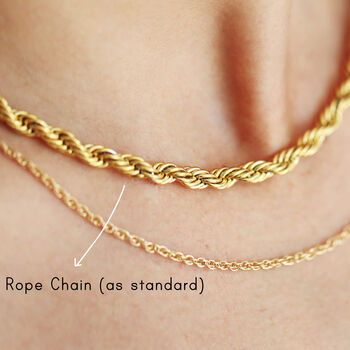 Mix Weight Chunky Rope Chain Layered Multi Necklace, 8 of 12