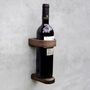 Luxury Walnut Wall Mounted Wine Bottle Holder, thumbnail 1 of 5