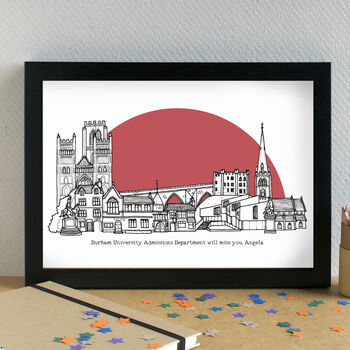 Durham Skyline Cityscape Art Print Unframed, 3 of 6