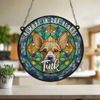 Chihuahua Fawn Memorial Suncatcher, 3 of 6