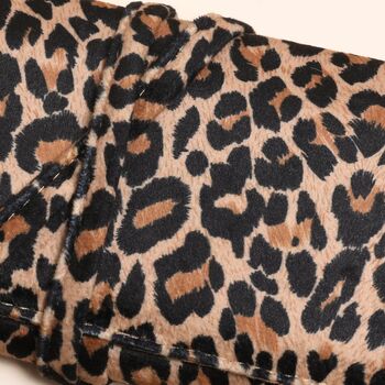 Leopard Print Velvet Jewellery Roll, 2 of 4