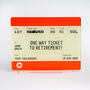 Personalised Train Ticket Retirement Gift, thumbnail 4 of 4