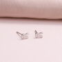 'Hip Hop' Birthday Bunny Sterling Silver Earrings, thumbnail 3 of 5