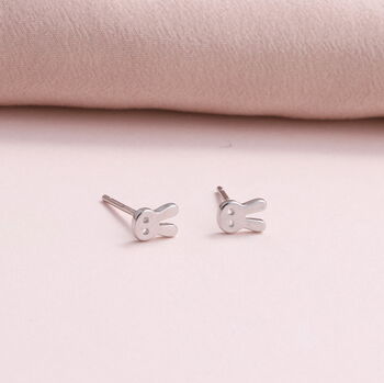 'Hip Hop' Birthday Bunny Sterling Silver Earrings, 3 of 5