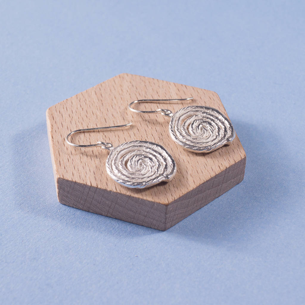 Silver Swirl Earrings By SUMMER AND SILVER