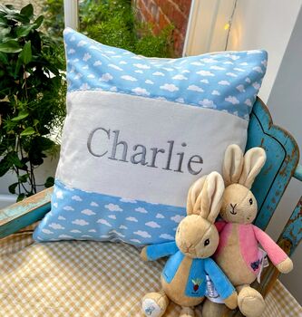 Cloud Name Cushion Baby Pink, 10 of 11
