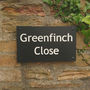 Personalised House Sign Made From Recycled Plant Pots, thumbnail 4 of 6