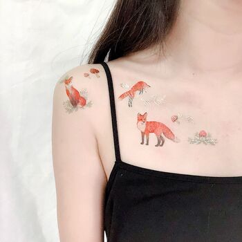 Mr Fox Temporary Tattoo, 7 of 11