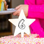 Personalised Children's Birthday Number Cake Topper, thumbnail 2 of 9
