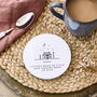 Personalised Distance Means So Little Ceramic Coaster, thumbnail 1 of 4