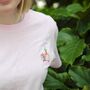 Unisex Hand Embroidered Retro Furniture Tshirt, thumbnail 2 of 7