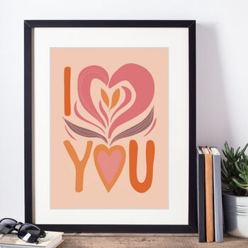 I Heart You Graphic Art Print, 2 of 3