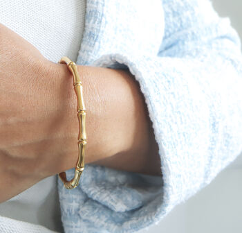 Non Tarnish Bamboo Waterproof Bangle, 2 of 7