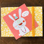 Baby Girl Rabbit Card, thumbnail 1 of 3