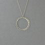 Scalloped Circle Necklace, thumbnail 4 of 7