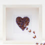 Personalised Rainbow Butterfly Heart / 3D Framed Heart, thumbnail 1 of 6